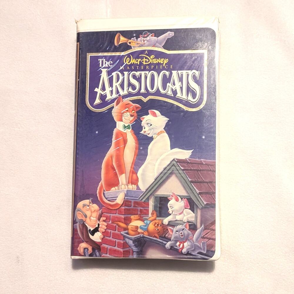 Disney's The Aristocats Classic Vintage VHS Movie Clamshell